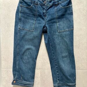 INC International Concepts Blue Ankle Cropped Jeans